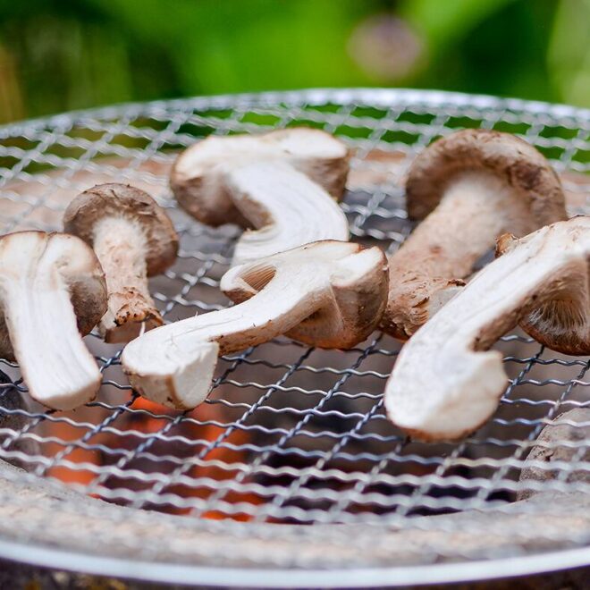 松きのこ七輪焼き
