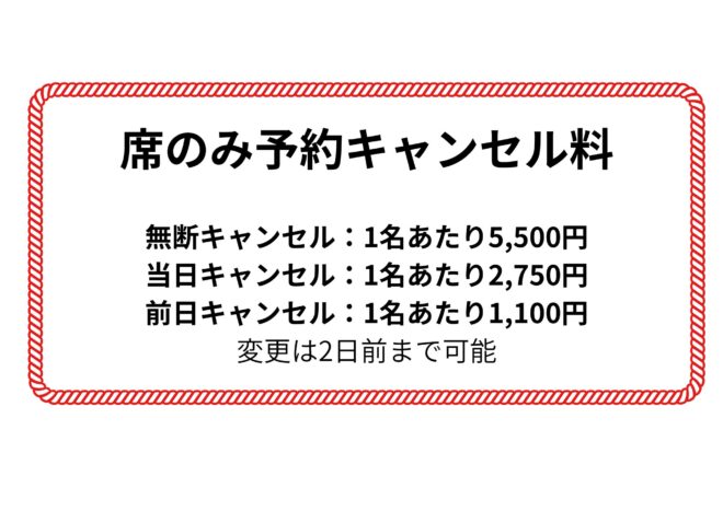 予約キャンセル